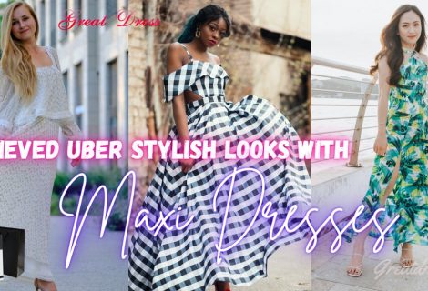 Conseguiu looks Uber elegantes com vestidos maxi